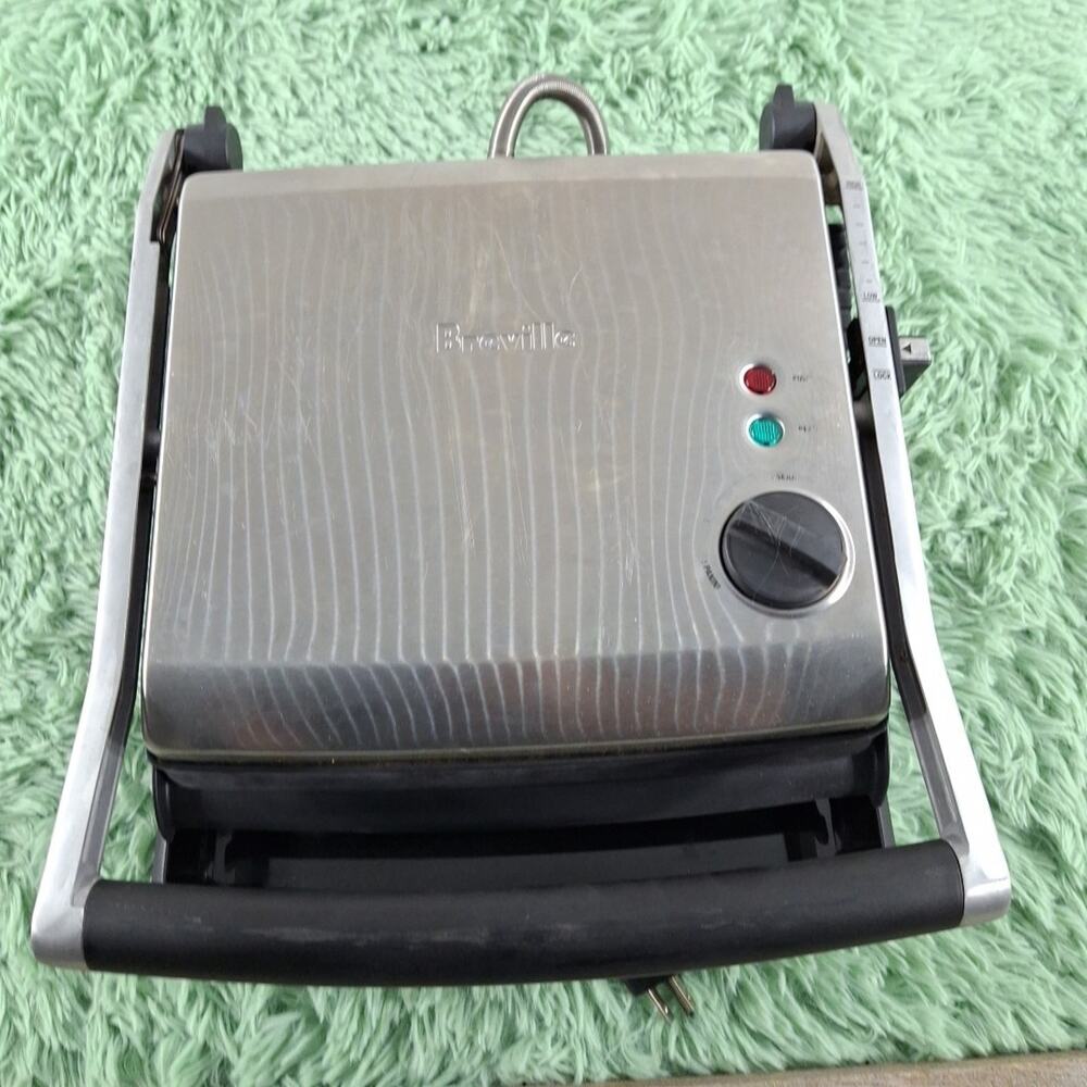 Breville Panini Grill Model BGR200XL Stainless Steel & Non-Stick Surface 1500W